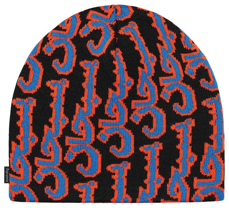 Supreme Arabic Jacquard Beanie Black