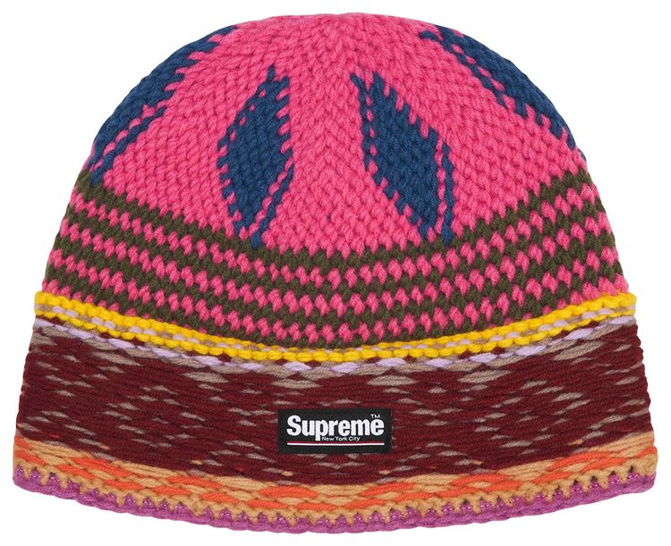 Supreme Diamond Beanie Pink