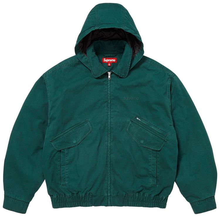 Supreme Hooded Utility Jacket Dark Green