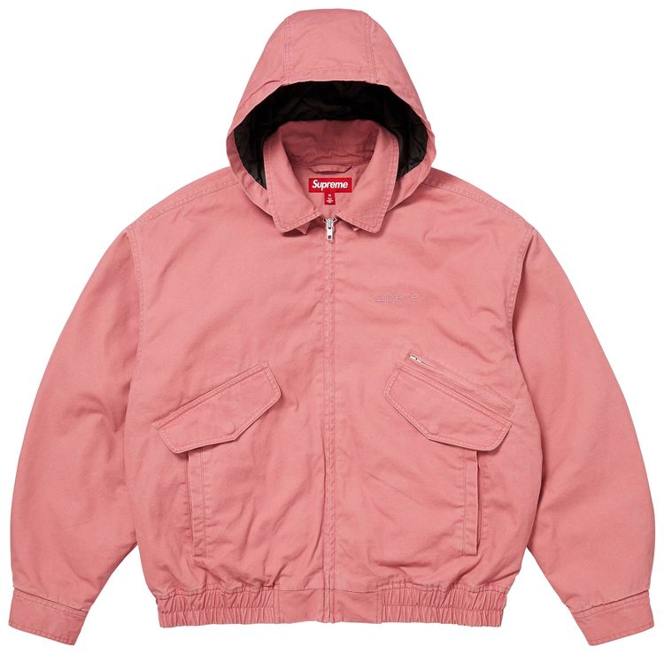 Supreme Hooded Utility Jacket Pink