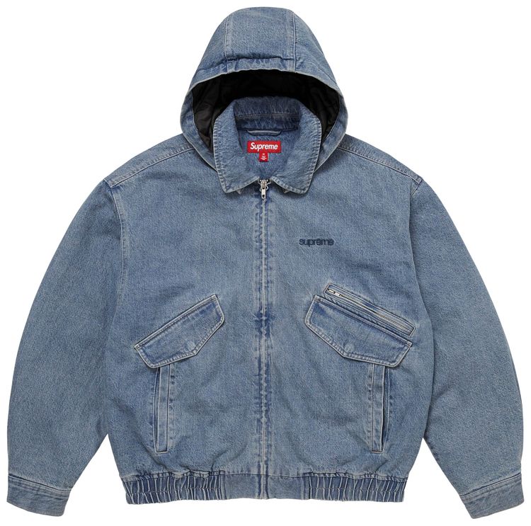 Supreme Hooded Utility Jacket Denim