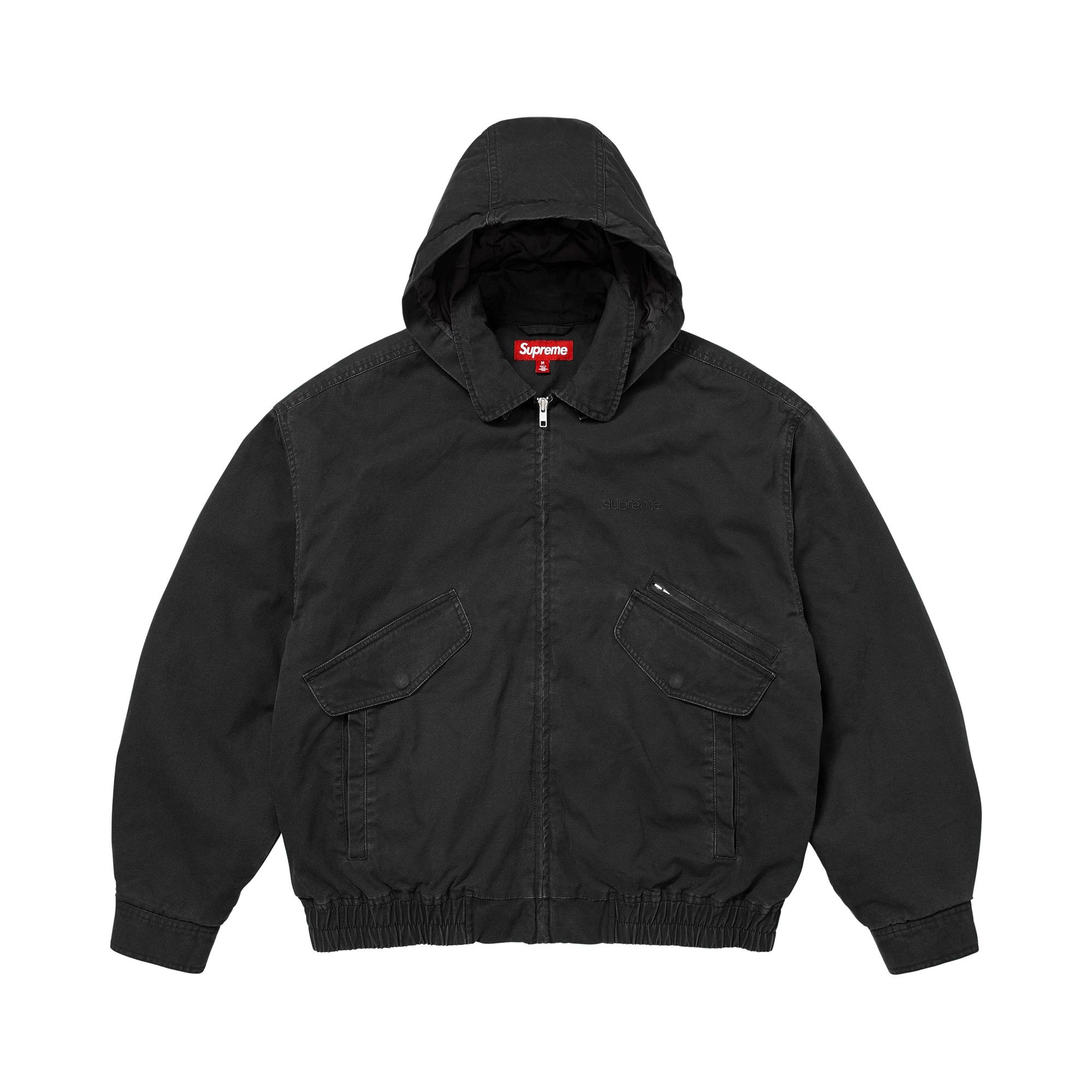 Buy Supreme Hooded Utility Jacket 'Black' - FW25J85 BLACK | GOAT