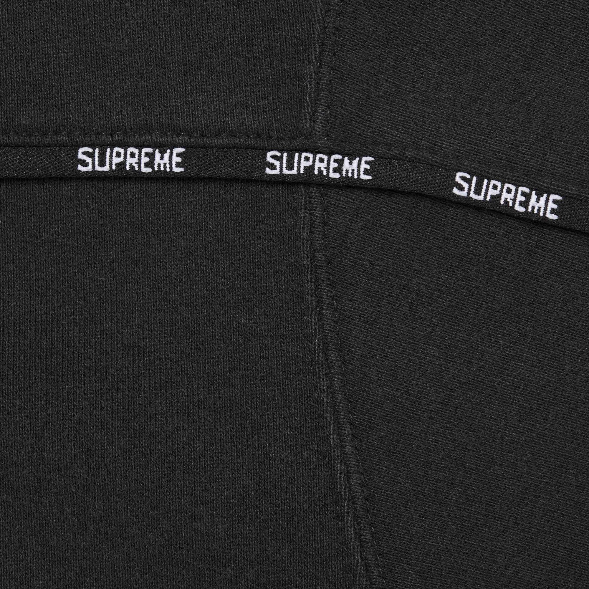 Buy Supreme Piping Zip Up Hooded Sweatshirt 'Black' - FW25SW35