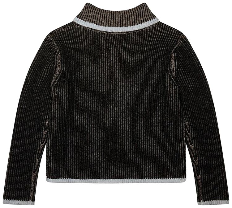 Eckhaus Latta Huddle Zip Sweater Blackbird