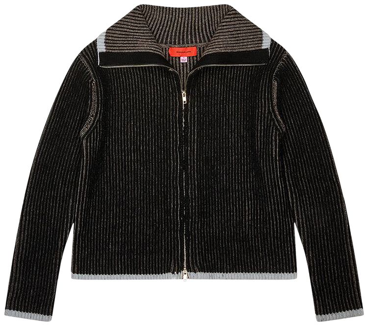 Eckhaus Latta Huddle Zip Sweater Blackbird