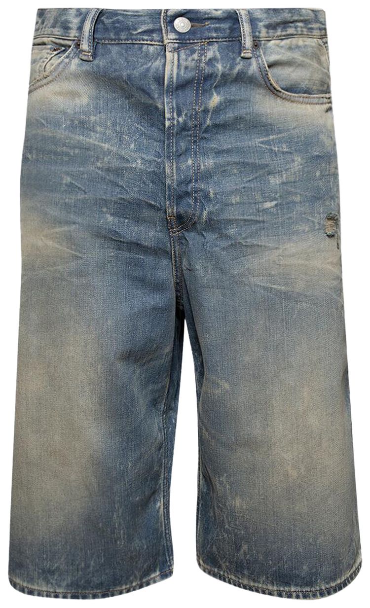 Acne Studios Denim Shorts Mid Blue