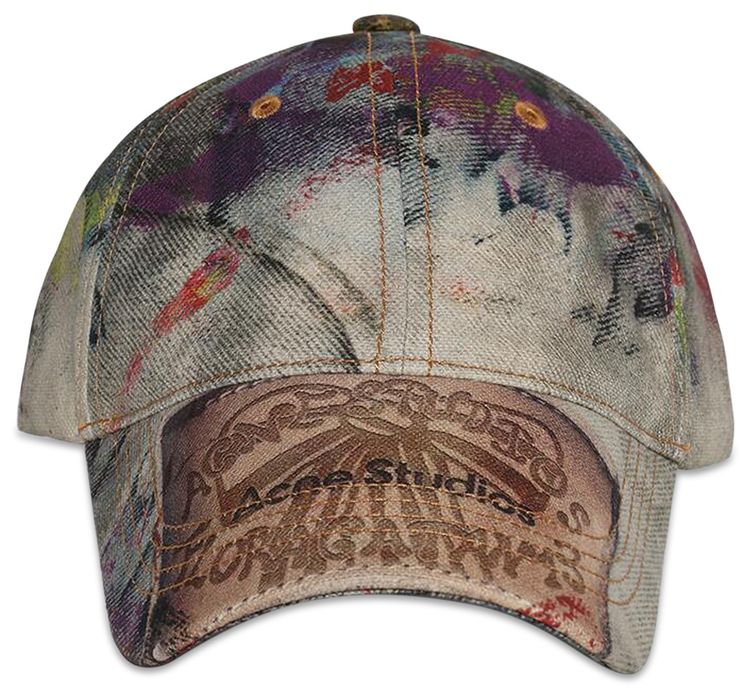 Acne Studios Printed Cap Multicolor