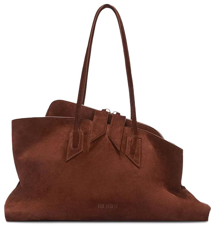 Attico La Passeggiata Medium Top Handle Light Chocolate