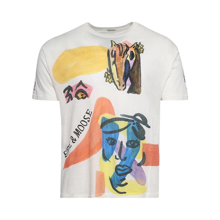 Bode Collage Tee Cream