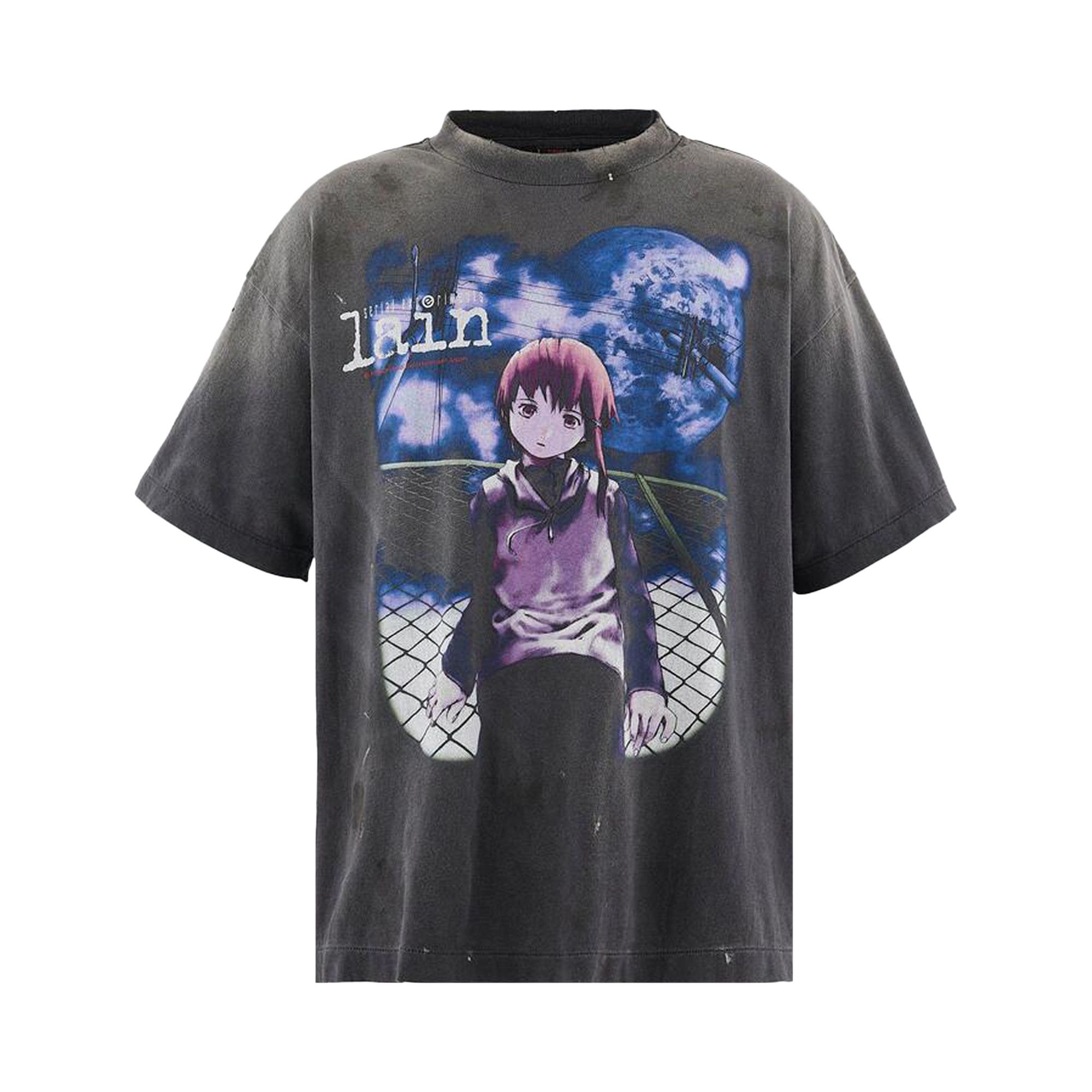 Buy SAINT Mxxxxxx Lain Short Sleeve Tee 'Black' - SM HR1 0000 C23