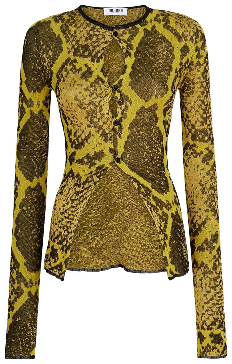 Attico Cardigan YellowBlack