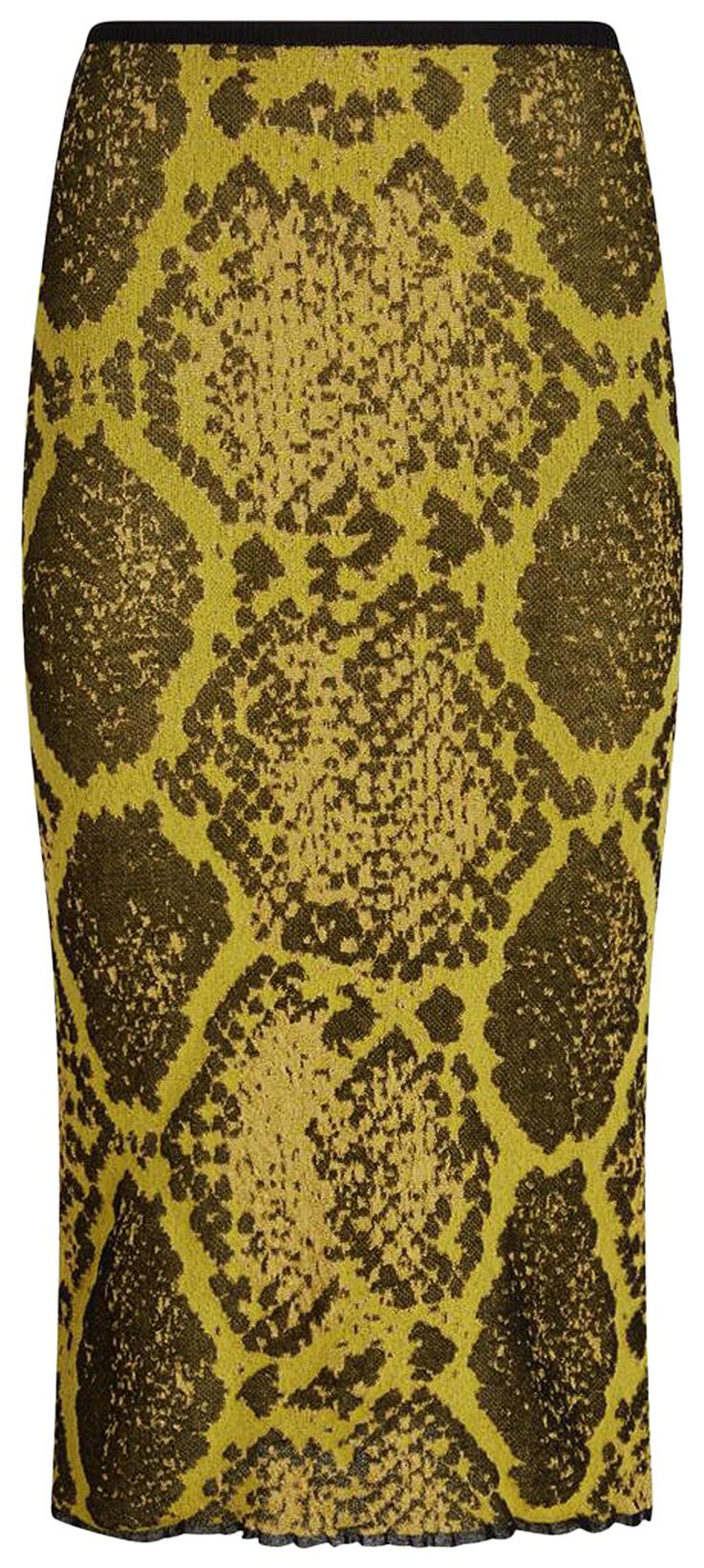 Attico Midi Skirt YellowBlack