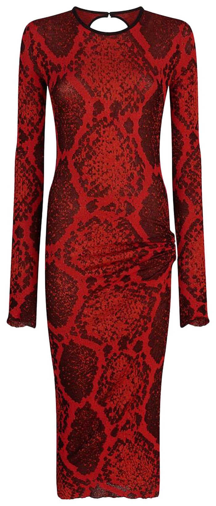 Attico Midi Dress Red