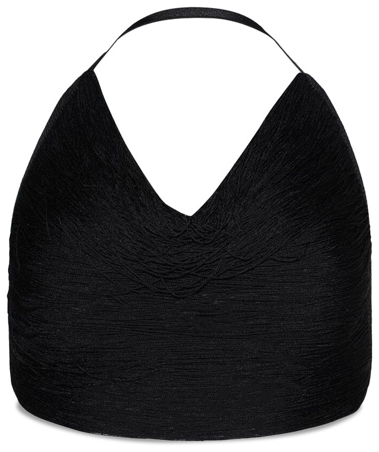 Attico Crop Top Black