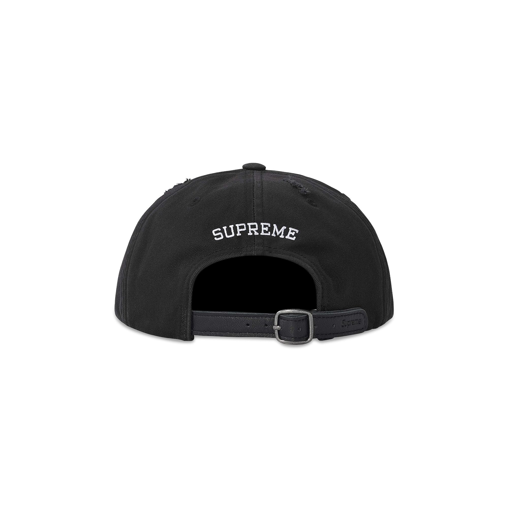帽子 Supreme Distressed Script 6-Panel Supreme Distressed Script 6-Panel White - FW25 - US