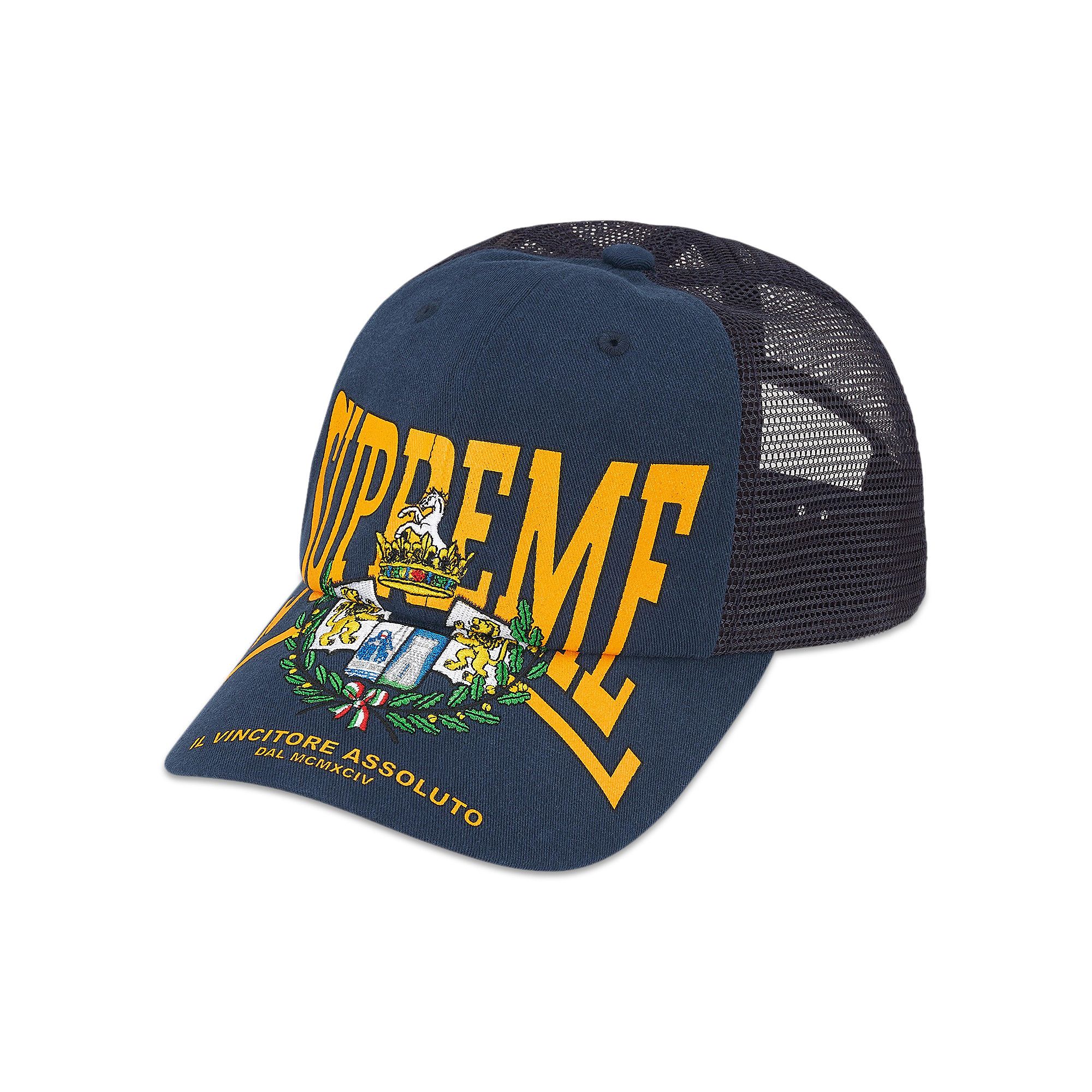 Buy Supreme Crest Mesh Back 6-Panel 'Navy' - FW25H104 NAVY | GOAT CA