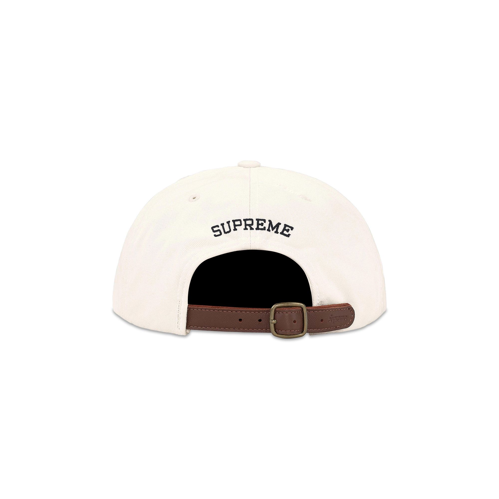 Buy Supreme Distressed Script 6-Panel 'Stone' - FW25H9 STONE