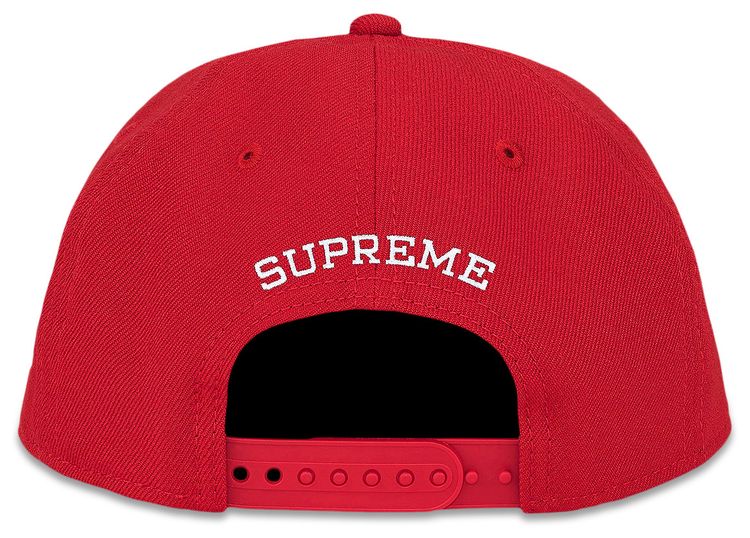 Supreme Sharp Spellout Adjustable New Era Red
