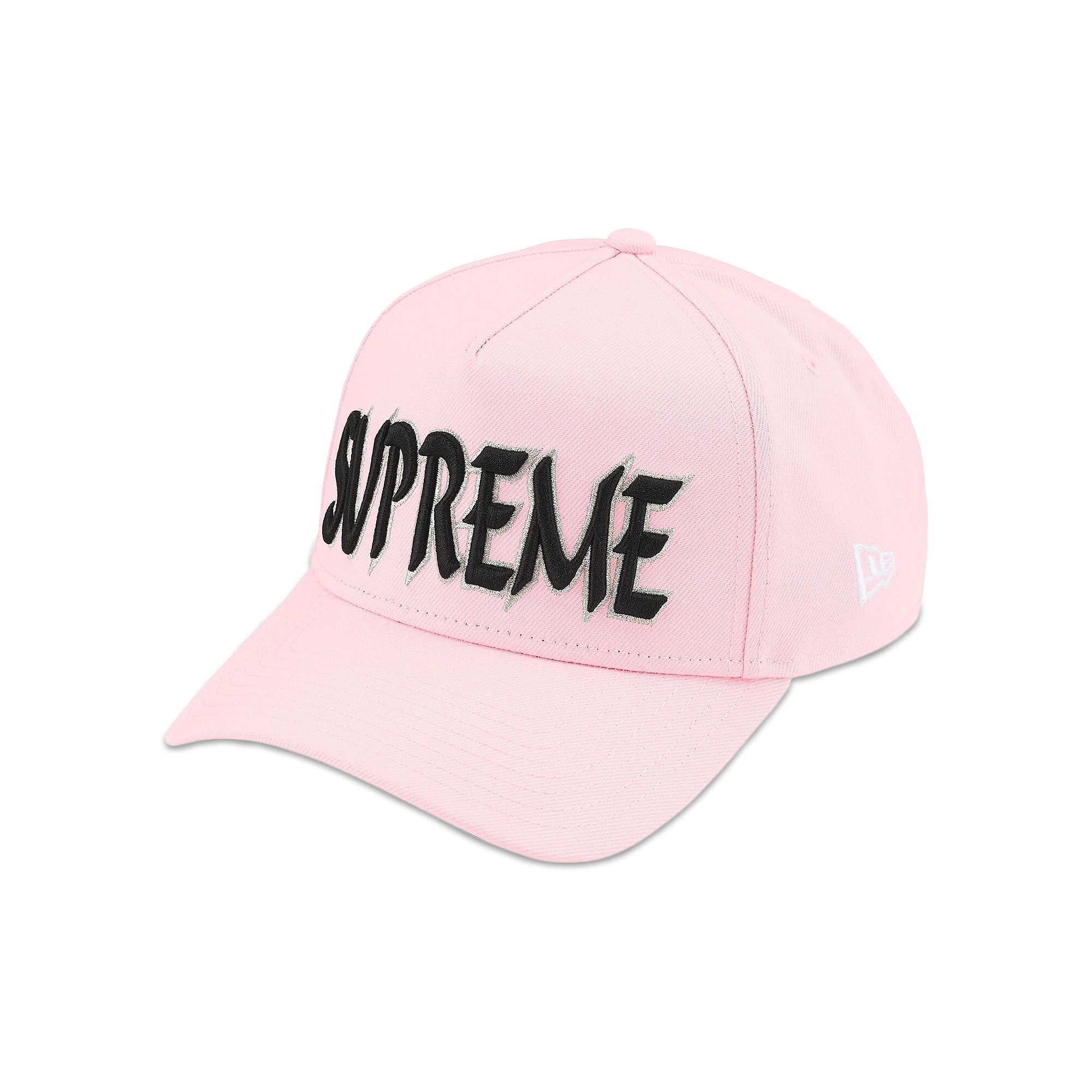 Buy Supreme Sharp Spellout Adjustable New Era 'Light Pink