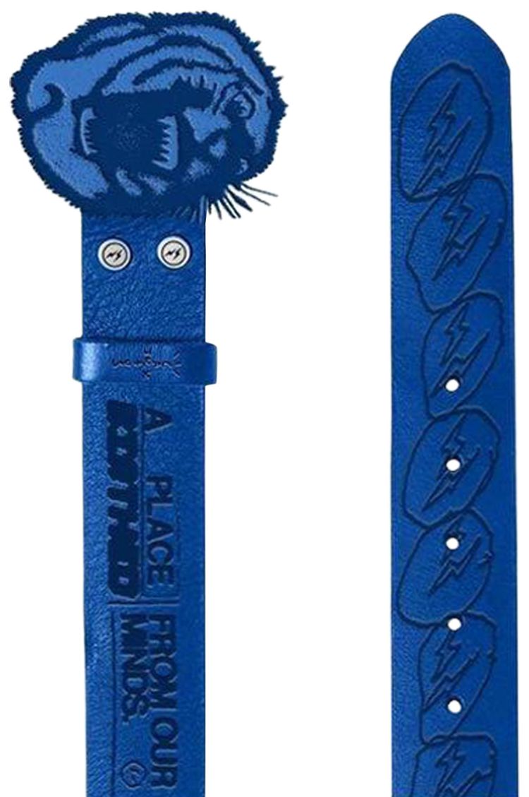 Cactus Jack by Travis Scott For Fragment Logo Belt Blue