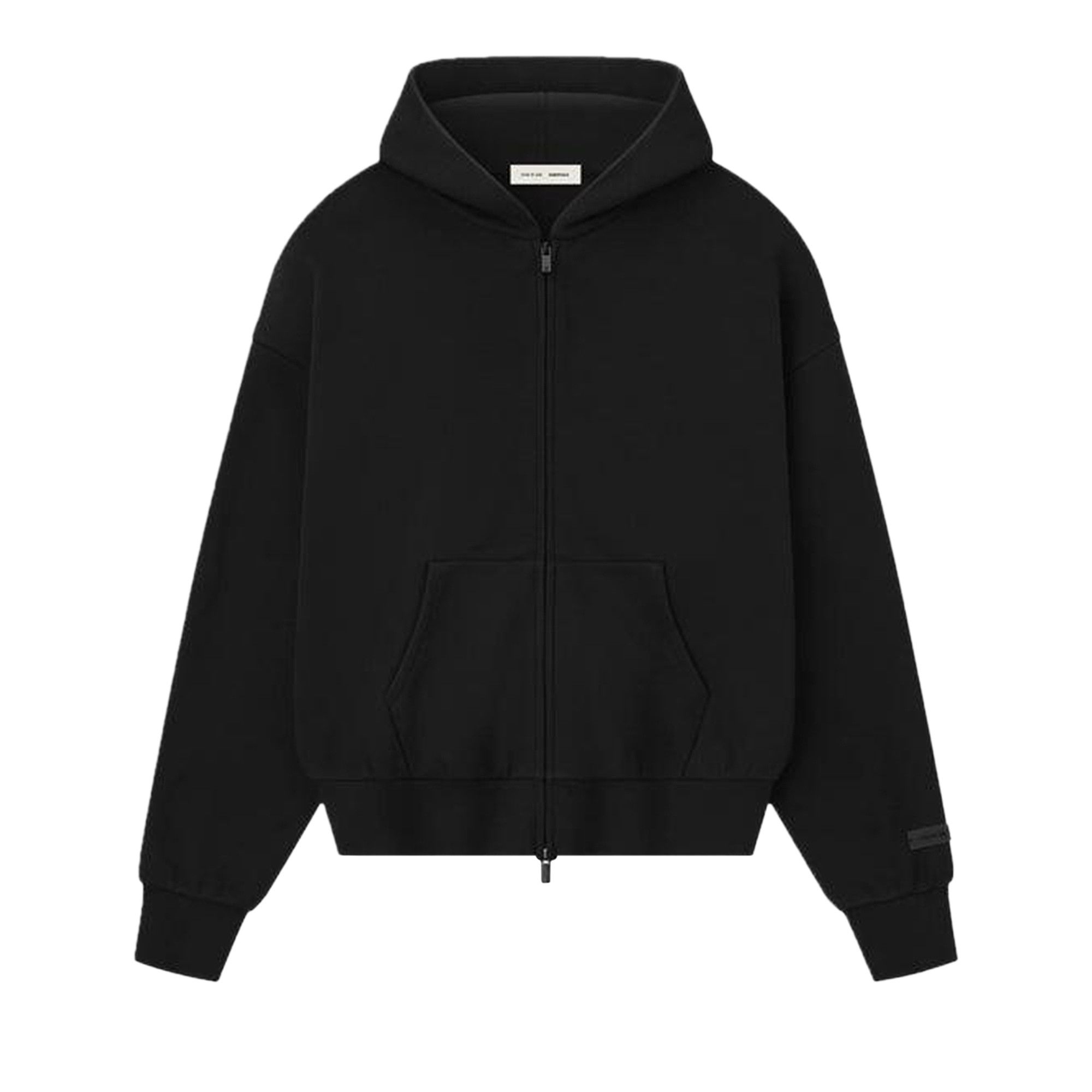 Buy Fear of God Essentials Classic Full Zip Hoodie 'Jet Black