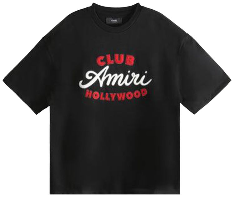 Amiri Club Oversized Tee Black