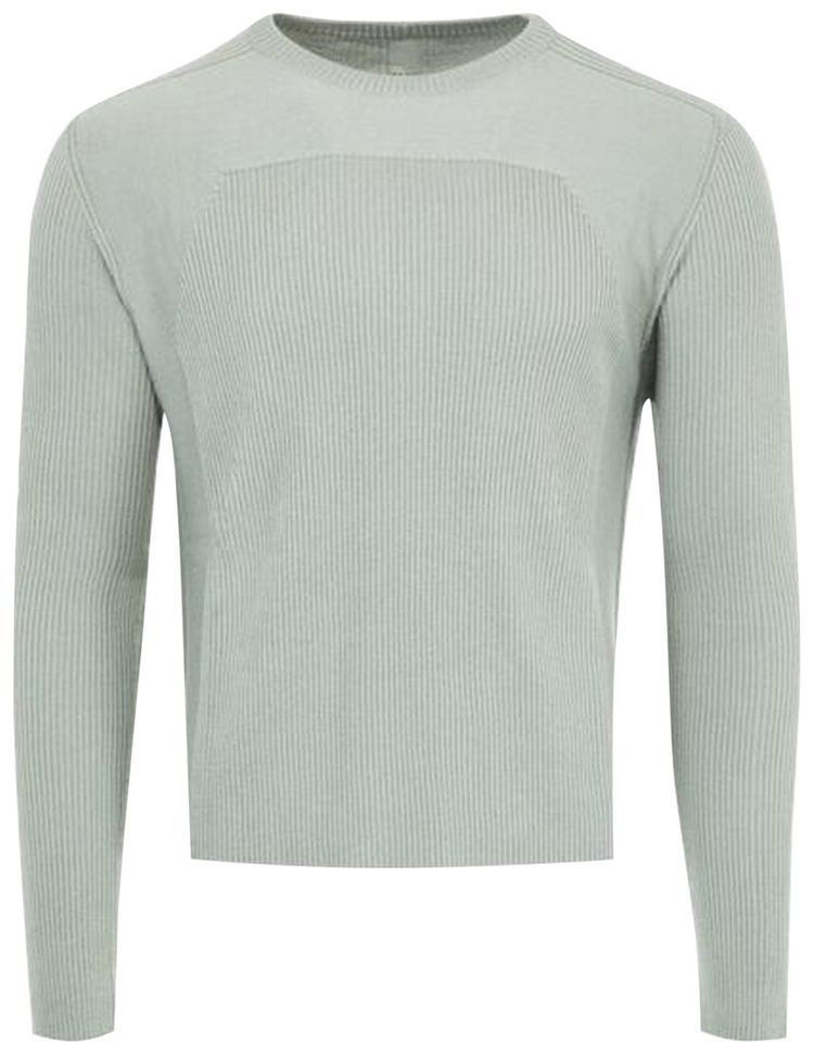 Rick Owens Ribbed Geo Sweatshirt Washed Indigo