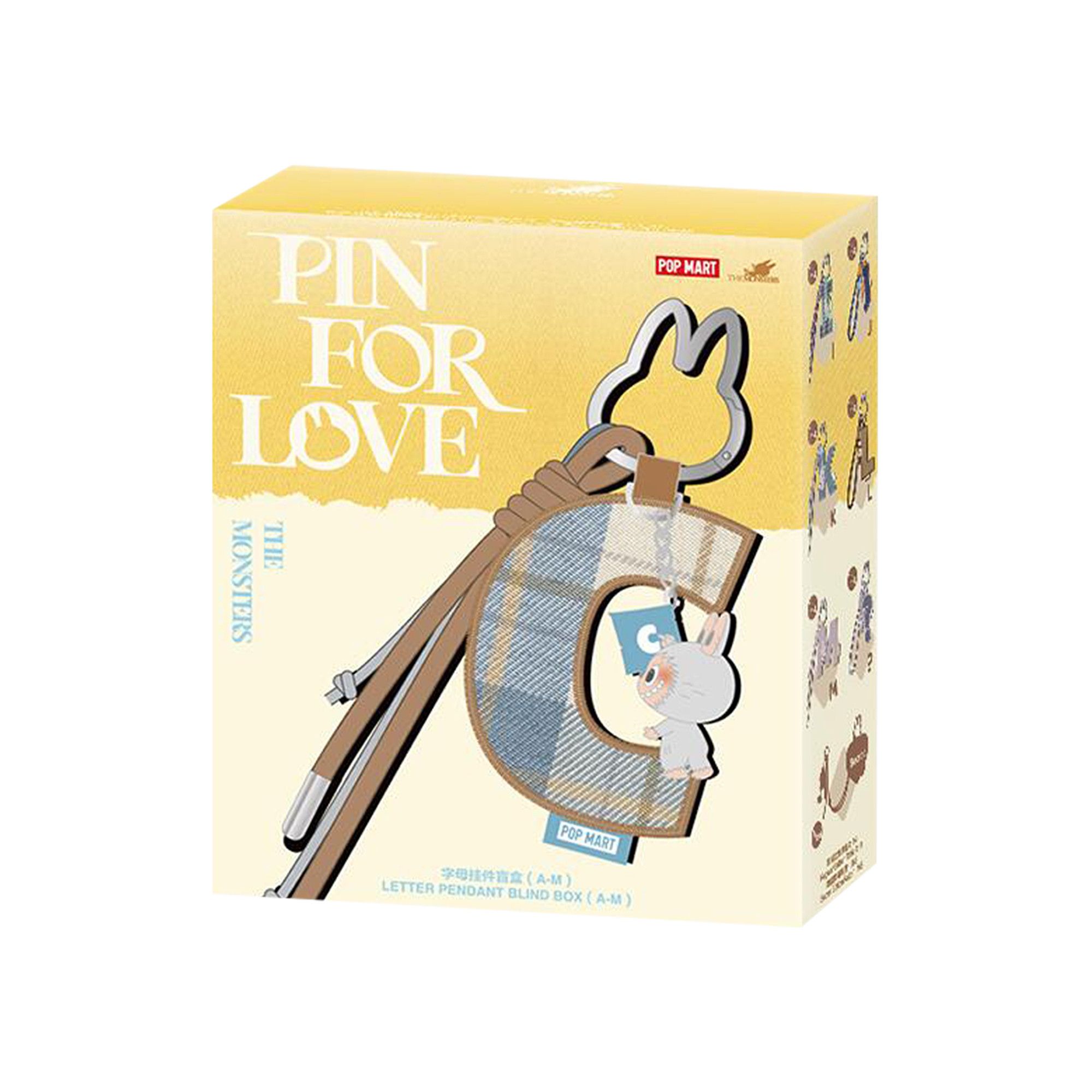 Buy Pop Mart Labubu THE MONSTERS Pin for Love Series A-M Letter