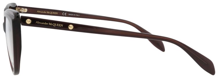 Alexander McQueen Cat Eye Frame Acetate Optical Frames Violet Transparent
