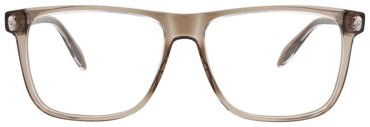 Alexander McQueen Square Frame Acetate Optical Frames Brown