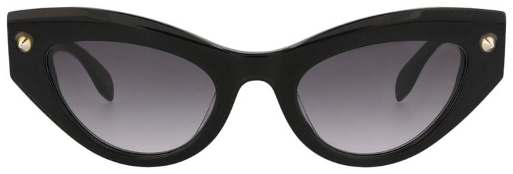 Alexander McQueen Cat Eye Frame Recycled Acetate Sunglasses Black Grey