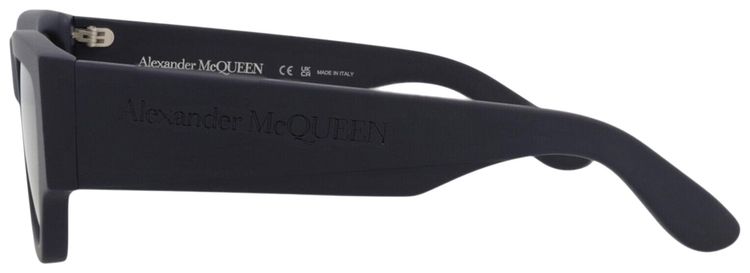 Alexander McQueen Square Frame Recycled Acetate Sunglasses Blue Green