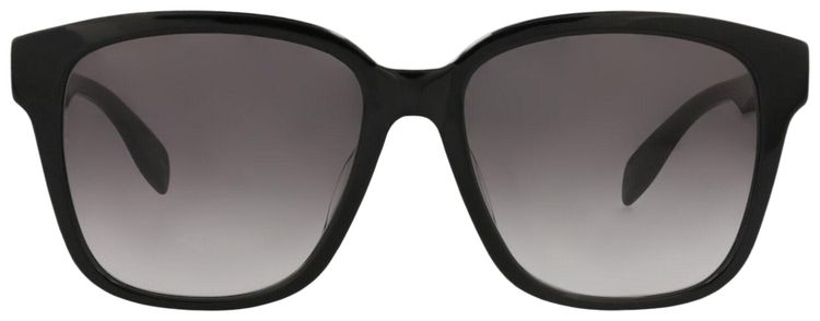 Alexander McQueen Square Frame Acetate Sunglasses Black Grey