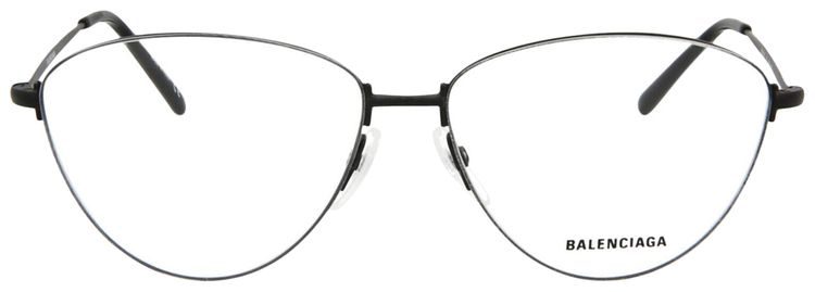 Balenciaga Cat Eye Frame Metal Optical Frames Black Transparent