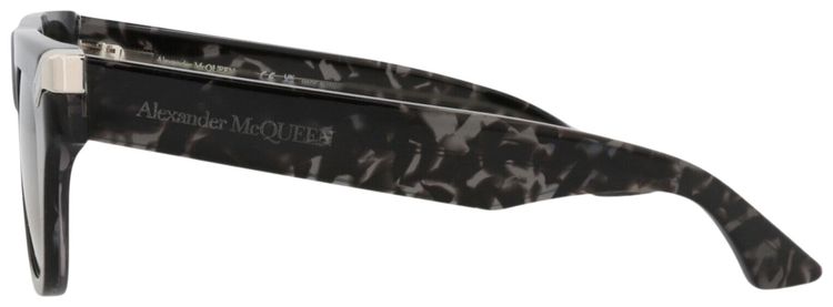 Alexander McQueen Square Frame Recycled Acetate Sunglasses Havana Brown