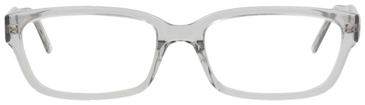 Balenciaga Square Frame Acetate Optical Frames Grey Transparent