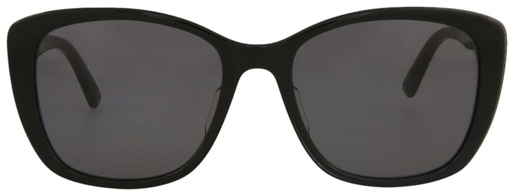 Bottega Veneta Cat Eye Frame Acetate Sunglasses Black Grey