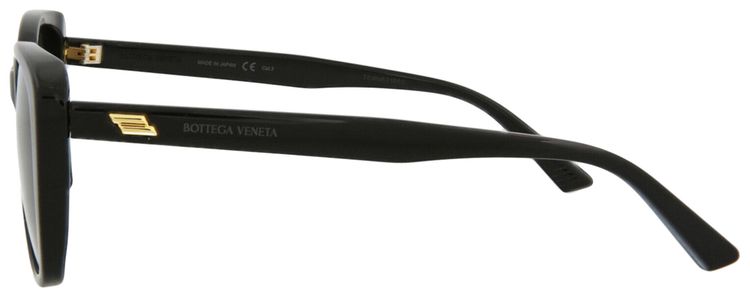 Bottega Veneta Cat Eye Frame Acetate Sunglasses Black Grey