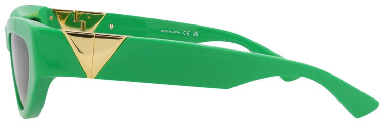 Bottega Veneta Cat Eye Frame Acetate Sunglasses Green