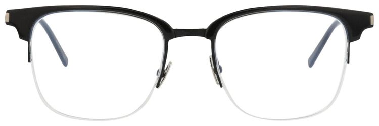 Saint Laurent Square Frame Acetate Optical Frames Black Transparent