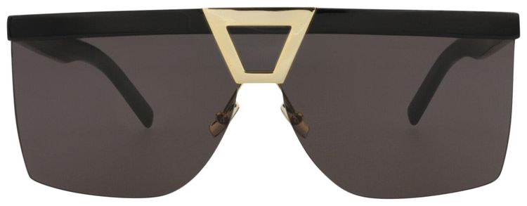 Saint Laurent Shield Frame Acetate Sunglasses Black