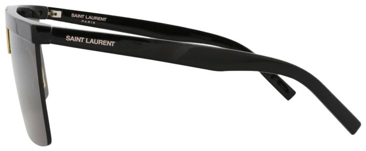 Saint Laurent Shield Frame Acetate Sunglasses Black
