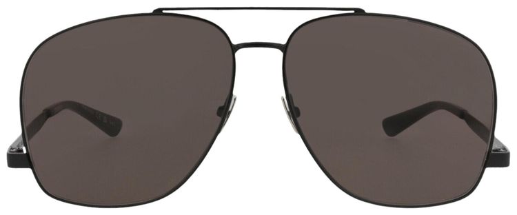 Saint Laurent Aviator Frame Metal Sunglasses Black