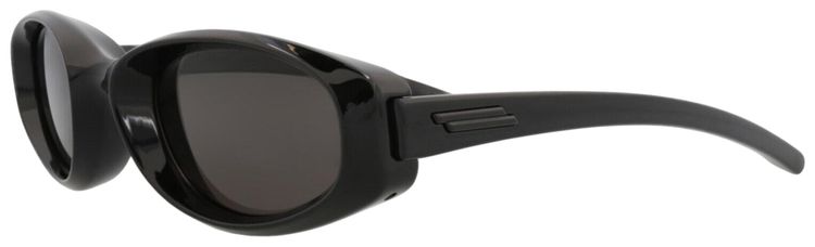 Bottega Veneta Round Frame Injection Sunglasses Black Grey