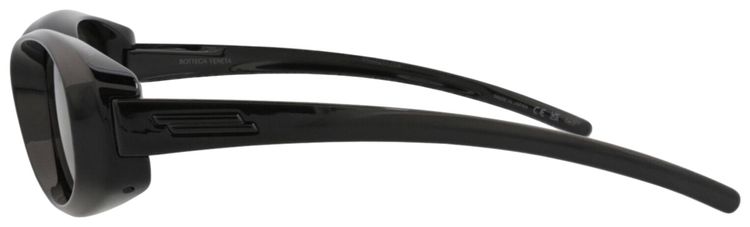 Bottega Veneta Round Frame Injection Sunglasses Black Grey