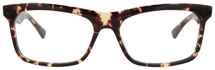 Bottega Veneta Square Frame Acetate Optical Frames Havana Transparent