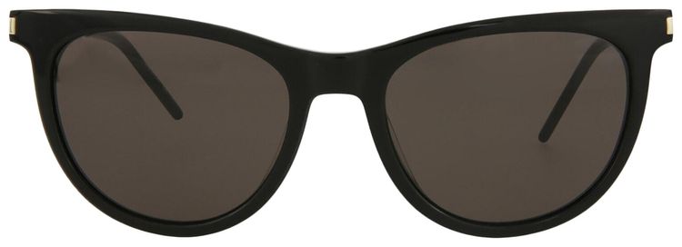 Saint Laurent Cat Eye Frame Acetate Sunglasses Black Silver