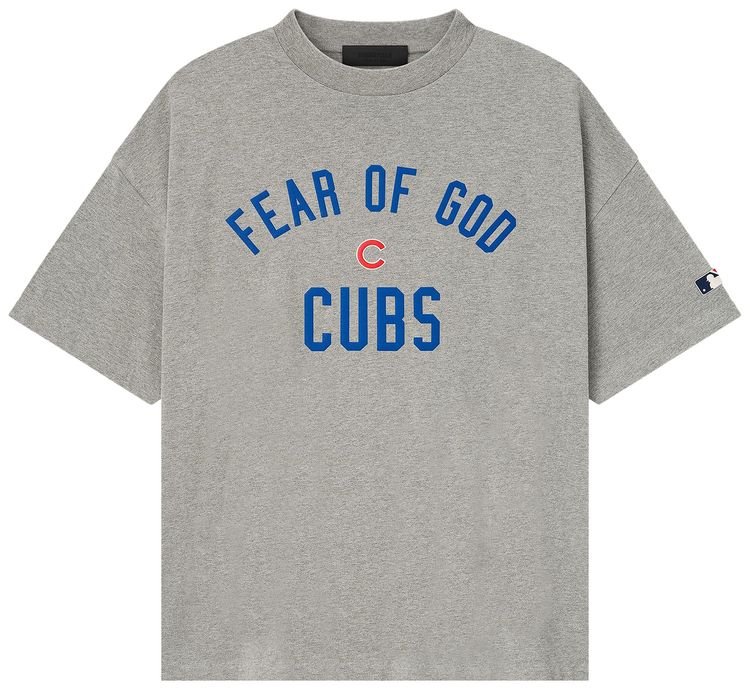 Fear of God Essentials Cubs 90s Tee Concrete Heather