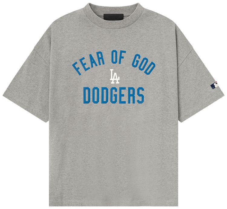 Fear of God Essentials Dodgers 90s Tee Concrete Heather