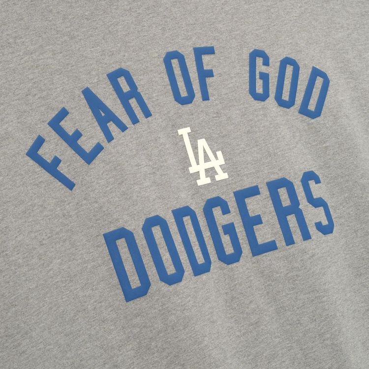 Fear of God Essentials Dodgers 90s Tee Concrete Heather